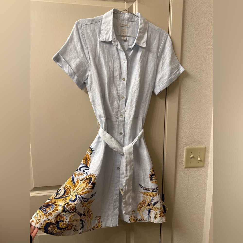 Linen Belt Dress